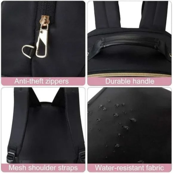 New 𝅺UNISEX Shan Backpack for Work Black - Picture 4 of 6